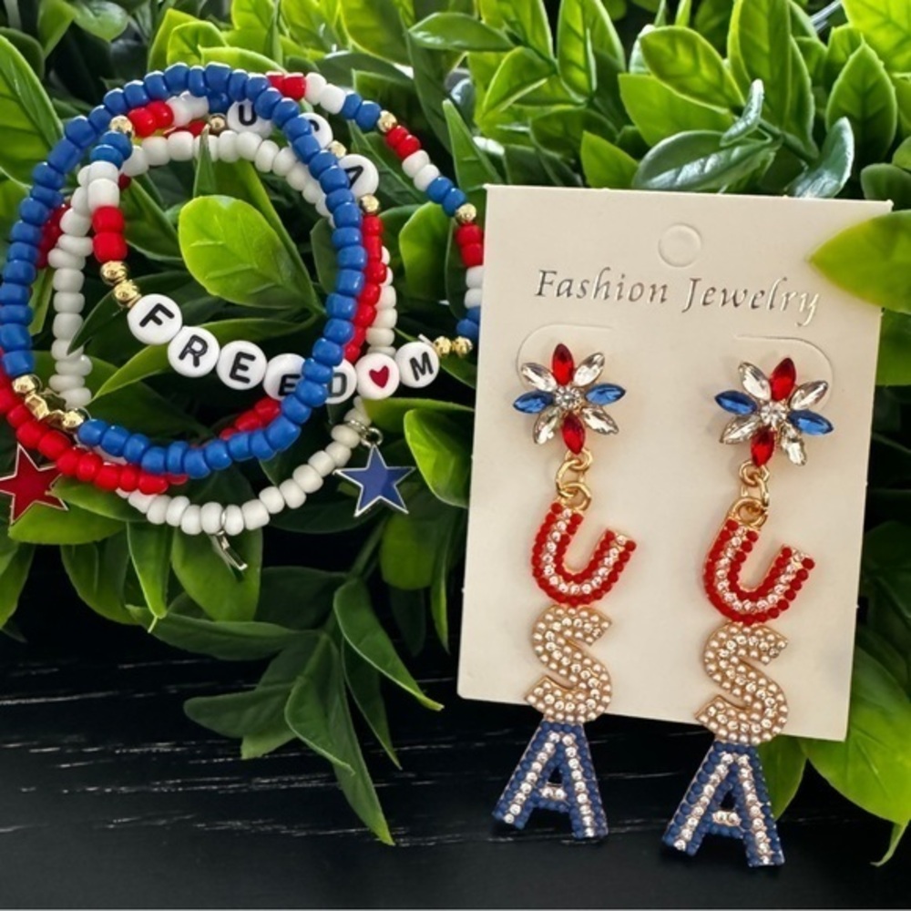 USA/4th of July jewelry 🇺🇸